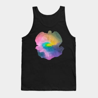 Pastel rainbow triangle flower Tank Top